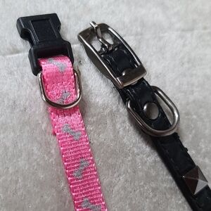 2pk Small dog collar bundle